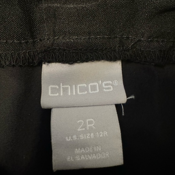Chicos so slimming 2R/12 stretchy crop/ankle pants EUC - Picture 3 of 5
